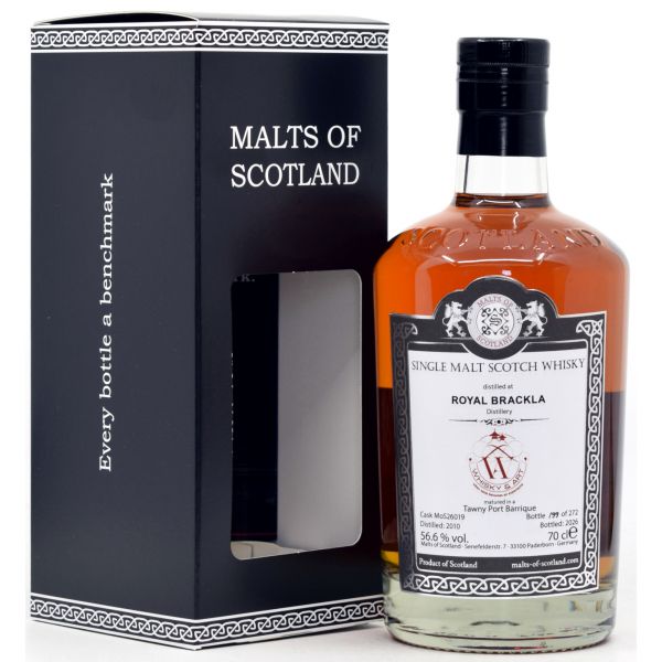 Royal Brackla 2010/2026 Tawny Port Cask Cask Malts of Scotland + Whisky &amp; Art 56,6% vol.