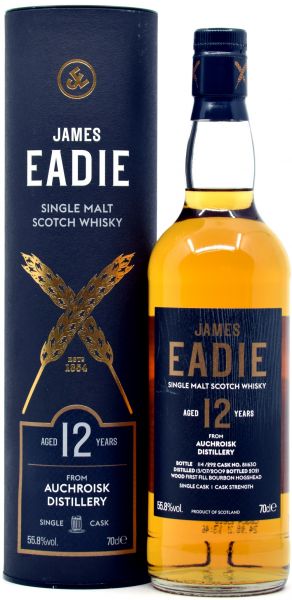 Auchroisk 12 Jahre 2009/2021 1st Fill Bourbon James Eadie 55,8% vol.