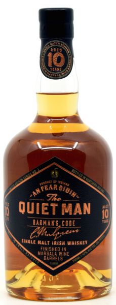 The Quiet Man 10 Jahre Marsala Cask Barman’s Code 43% vol.