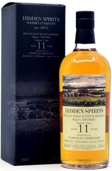 Tomintoul 11 Jahre 2011/2022 Sherry Cask Hidden Spirits Highproof 52,3% vol.