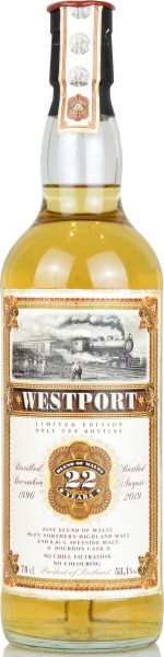 Westport 22 Jahre 1996/2019 Jack Wiebers Old Train Line 53,1% vol.