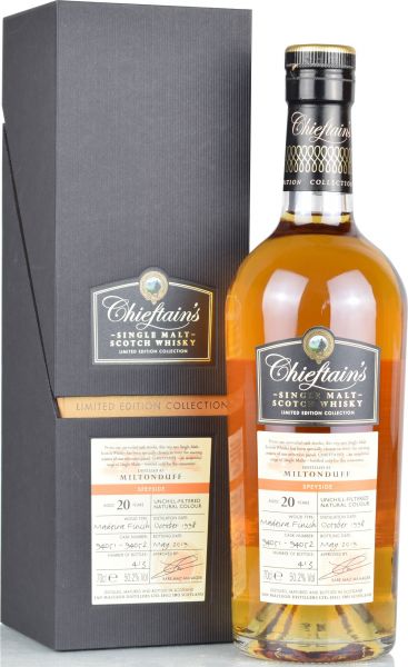Miltonduff 20 Jahre 1998/2019 Madeira Cask Finish Chieftain's 50,2% vol.