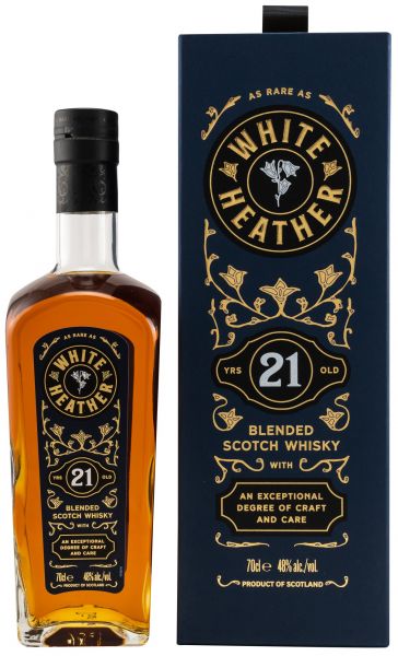 White Heather 21 Jahre Blended Scotch Whisky by Billy Walker 48,0% vol.