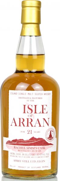 Isle of Arran 21 Jahre 2018 Spirit Still 49,6% vol.