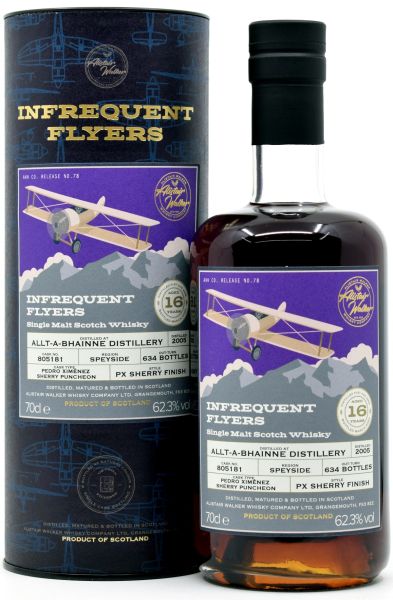 Allt-a-Bhainne 16 Jahre 2005/2022 PX Sherry Alistair Walker Infrequent Flyers 62,3% vol.