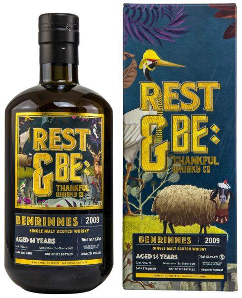 Benrinnes 14 Jahre 2009/2023 Sherry Cask #300774 Rest &amp; be Thankful 54,1% vol.