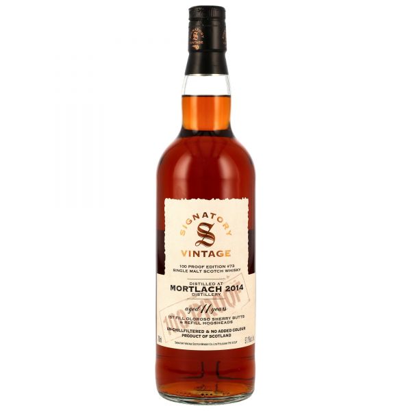 Mortlach 2014/2026 Sherry Cask Signatory Vintage 100 Proof #73 57,1% vol.