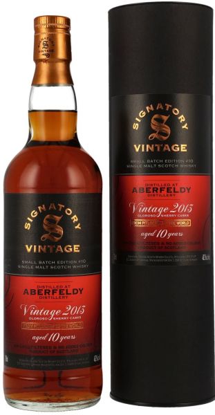 Aberfeldy 2013/2023 Oloroso Sherry Signatory Vintage Small Batch Edition #10 48,2% vol.