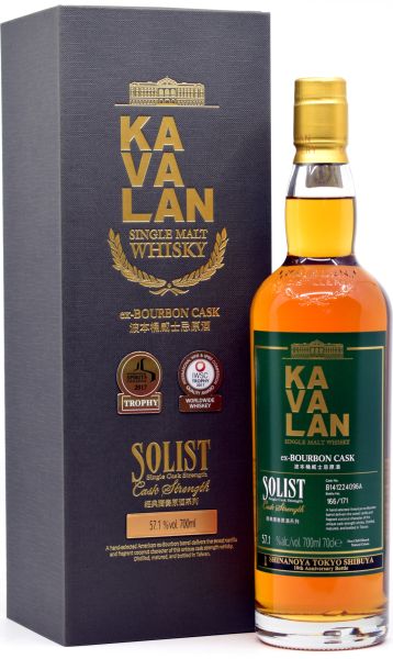 Kavalan Solist 2014/2021 Bourbon Cask bottled for Shinanoya 57,1% vol.