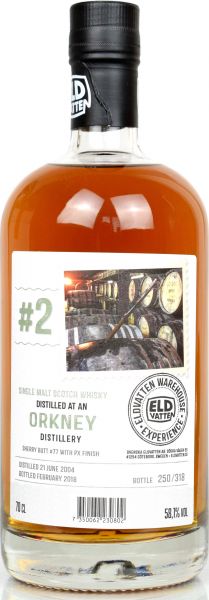 Orkney 13 Jahre 2004/2018 PX Sherry Svenska Eldvatten 58,1% vol.