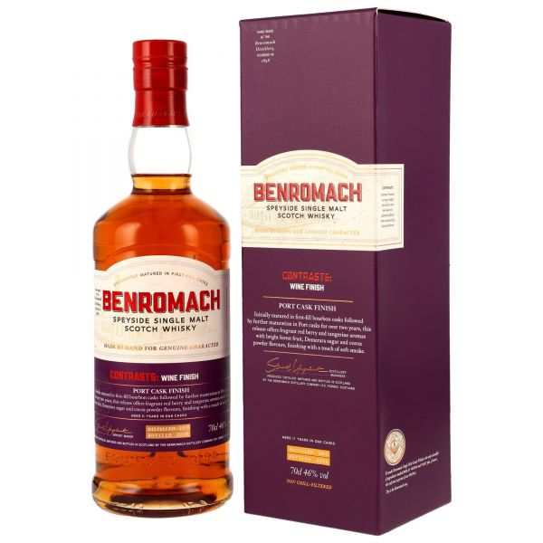 Benromach 11 Jahre 2015/2026 Contrasts: Port Cask Finish 46% vol.
