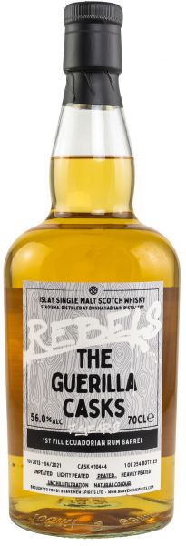 Bunnahabhain Staoisha 2013/2021 1st Fill Equadorian Rum #10444 Rebels The Guerilla Casks 56% vol.