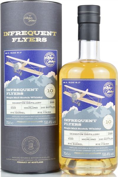 Deanston 10 Jahre 2009/2020 Rye Cask Alistair Walker Infrequent Flyers 58,4% vol.