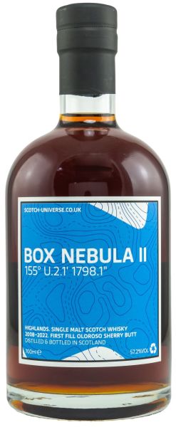 Box Nebula II 2008/2022 1st Fill Oloroso Sherry Scotch Universe 57,2% vol.