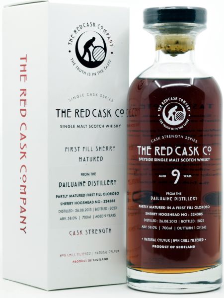 Dailuaine 9 Jahre 2013/2023 1st Fill Sherry Cask Red Cask Company 58% vol.