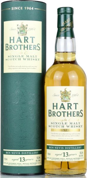 Ben Nevis 13 Jahre 2003/2017 Hart Brothers 53,3% vol.