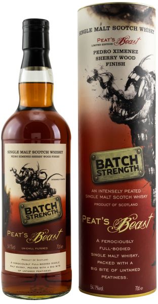 Peat&#039;s Beast Batch Strength PX Sherry Finish 54,1% vol.