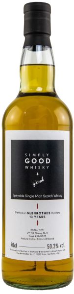 Glenrothes 13 Jahre 2008/2021 Sherry Cask Simply Good Whisky by Kirsch 50,2% vol.