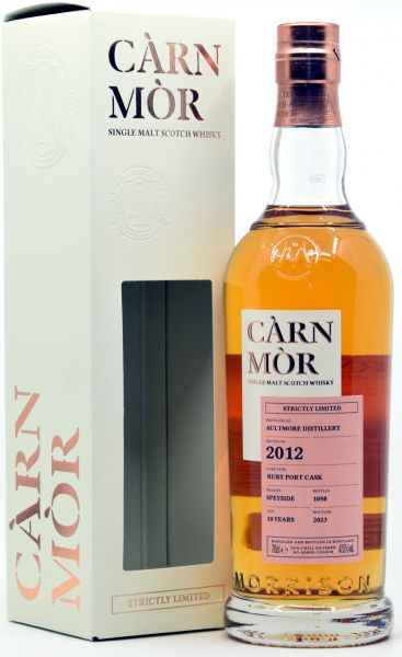 Aultmore 10 Jahre 2012/2023 Ruby Port Cask Carn Mor Strictly Limited 47,5% vol.