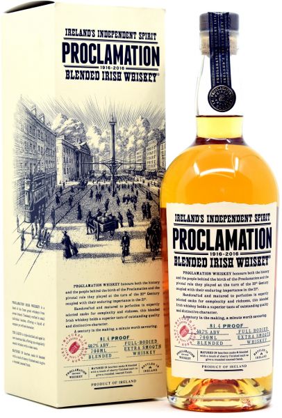 Proclamation Blended Irish Whiskey 40,7% vol.