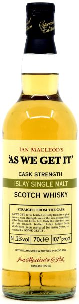 As we get it! Islay Cask Strenght 61,2% vol.