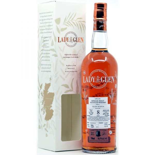 Glen Scotia 8 Jahre 2016/2025 Tawny Port Cask Lady of the Glen 56,5% vol.