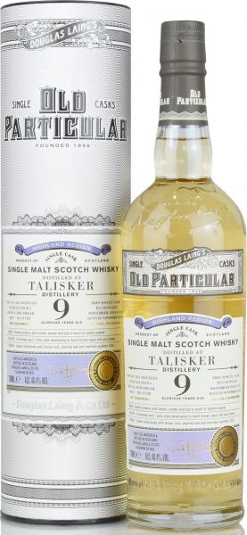 Dieser 9-jährige Talisker reifte in einem Refill Hogshead und wurde vom unabhängigen Abfüller Douglas Laing abgefüllt. DOUGLAS LAING‘s Old Particular besteht aus einer Reihe von handverlesenen Single Cask Malts aus ganz Schottland. Das bedeutet jede Flasc