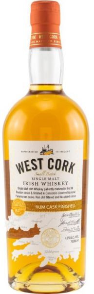 West Cork Rum Cask Finish 43% vol.