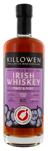Killowen 9 Jahre Pinot Noir &amp; Ruby Port Cask Germany Exclusive 51,2% vol.