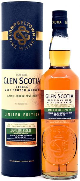 Glen Scotia 2015/2022 1st Fill Bordeaux Hogshead #21/42-10 58,4% vol.