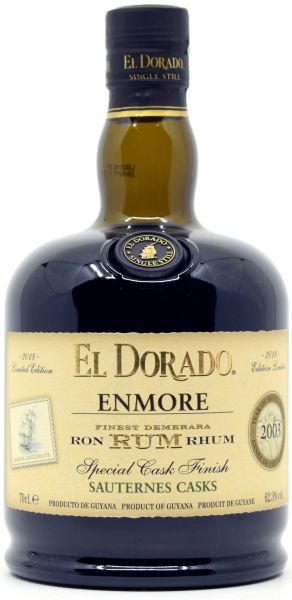 Enmore 2003/2018 Sauternes Casks El Dorado Guyana Rum 62,3% vol.