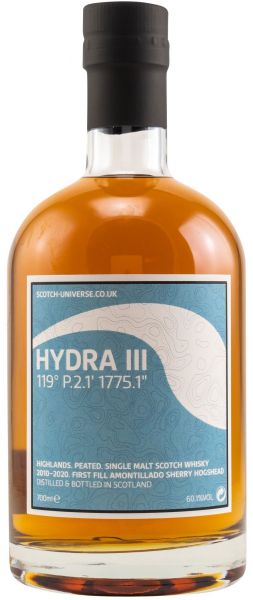 Hydra III 9 Jahre 2011/2021 1st Fill Amontillado Sherry Scotch Universe 60,1% vol.