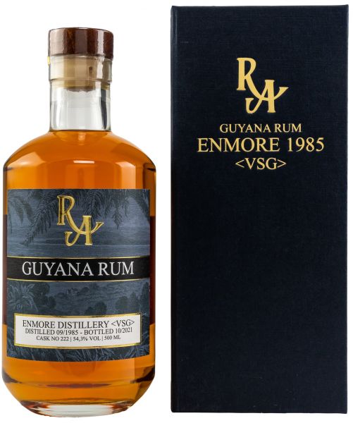 Guyana (Enmore) VSG 36 Jahre 1985/2021 Rum Artesanal Single Cask #222 54,3% vol.