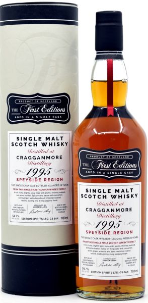 Cragganmore 26 Jahre 1995/2022 Sherry Cask First Editions 54,7% vol.