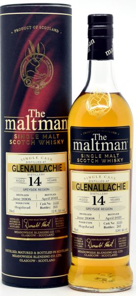 Glenallachie 14 Jahre 2008/2023 The Maltman 52,8% vol.