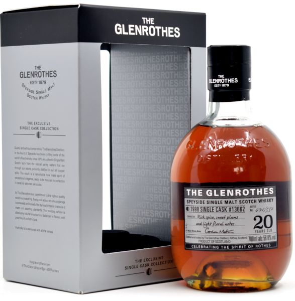 Glenrothes 20 Jahre 1998 Single Cask #13662 56,8% vol.