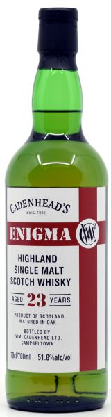 Enigma Highland 23 Jahre 2000/2024 Cadenhead's 51,8% vol.