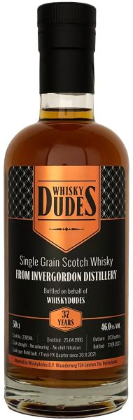 Invergordon 37 Jahre 1986/2023 1st Fill PX Sherry Cask Whiskydudes 46% vol.