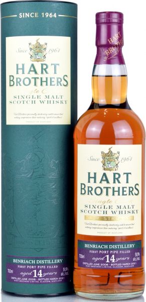 Benriach 14 Jahre 2006/2021 1st Fill Port Cask Hart Brothers 51,9% vol.