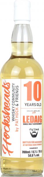 Ledaig 10 Jahre 2008/2018 Hocksheads-Gruppenabfüllung 58,8% vol.