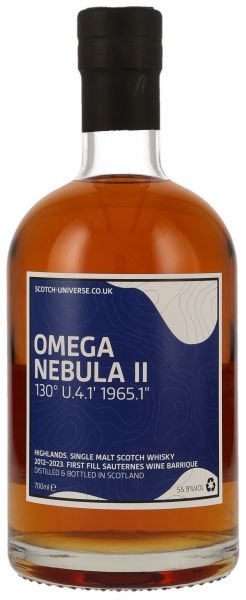 Omega Nebula II 2012/2023 1st Fill Sauternes Cask Scotch Universe 55,9% vol.