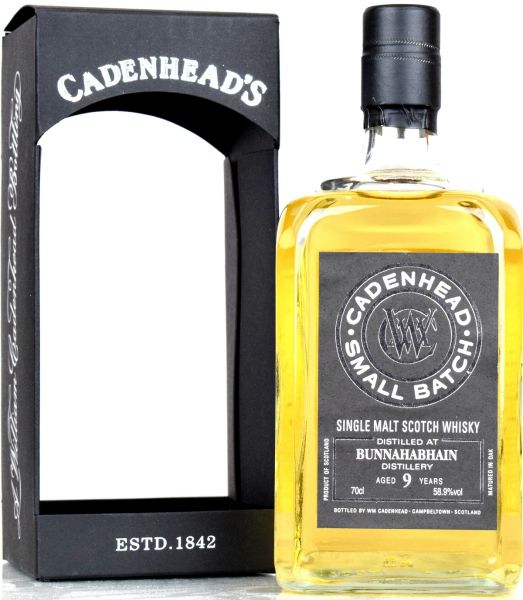 Bunnahabhain 9 Jahre 2009/2019 Cadenhead 58,9% vol.