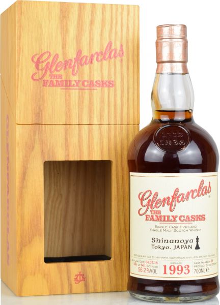 Glenfarclas 25 Jahre 1993/2018 Exclusive for Shinanoya #80 56,2% vol.