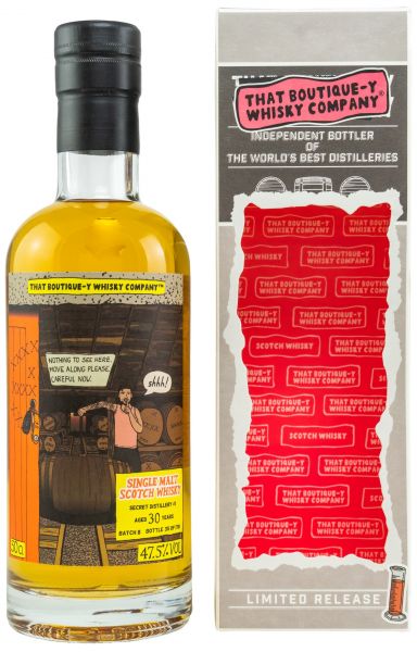 Secret Distillery 30 Jahre Batch #8 That Boutique-y Whisky Company 47,5% vol.
