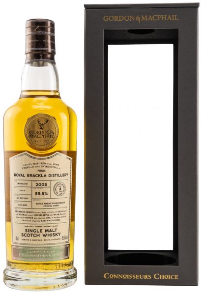 Royal Brackla 14 Jahre 2006/2020 Gordon & MacPhail Cask Strength 56,4% vol.