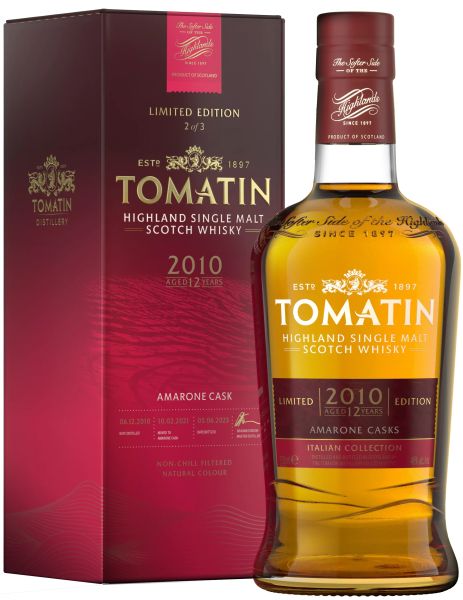 Tomatin 12 Jahre 2010/2023 Amarone Cask Italian Collection 46% vol