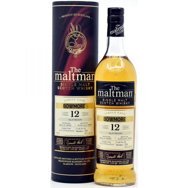 Bowmore 12 Jahre 2013/2026 1st fill Bourbon The Maltman 54,9% vol.