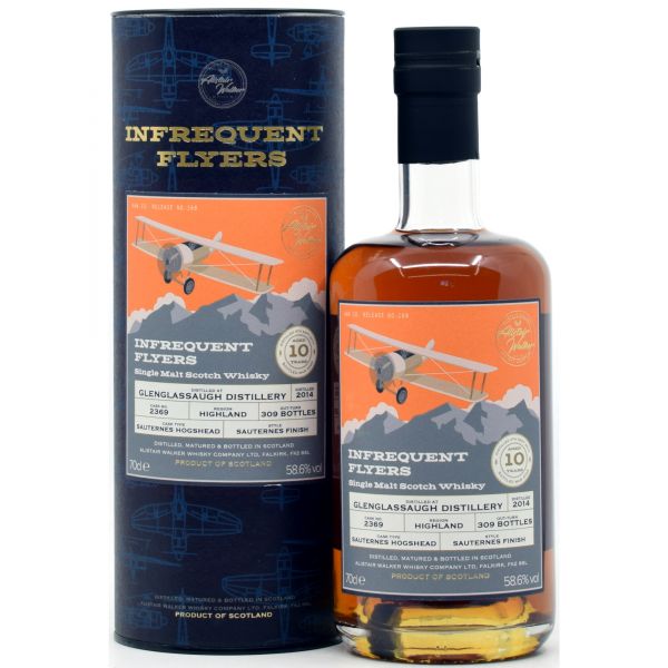 Glenglassaugh 10 Jahre 2014/2025 Sauternes Cask Alistair Walker Infrequent Flyers 58,6% vol.