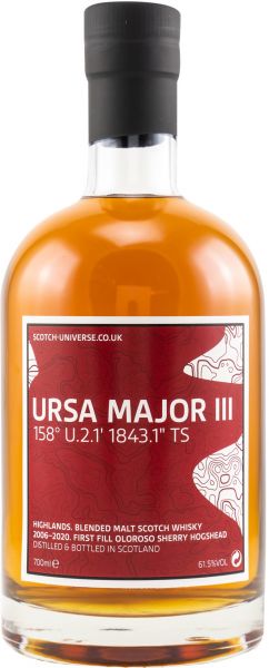 Ursa Major III 2006/2020 1st Fill Oloroso Sherry Scotch Universe 61,5% vol.