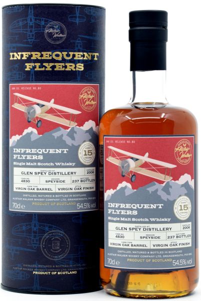 Glen Spey 15 Jahre 2006/2022 Virgin Oak Alistair Walker Infrequent Flyers 54,5% vol.